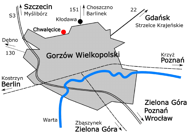 Mapa dojazdu